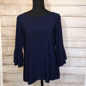 Faith and Joy Navy Blouse